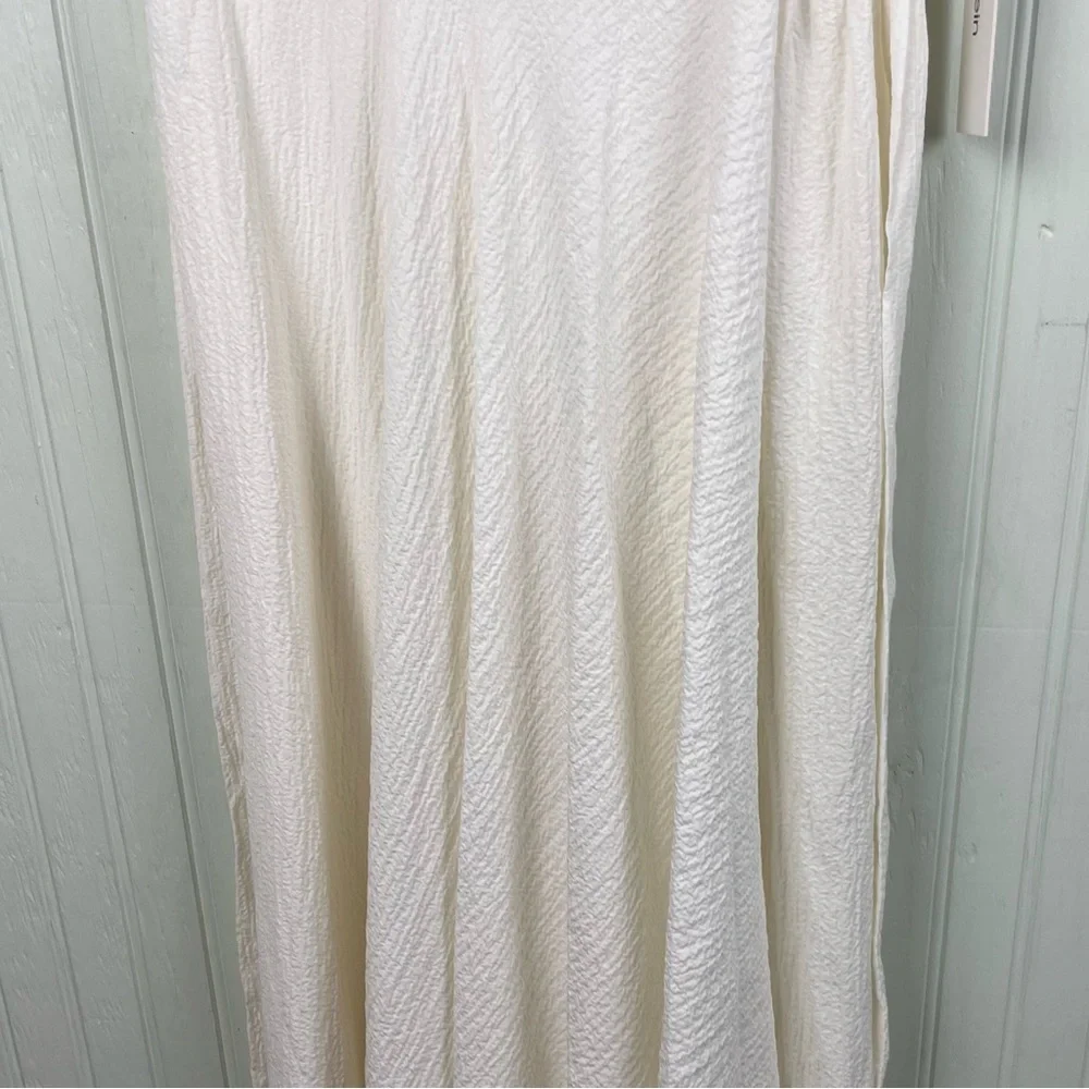 NEW Calvin Klein Gauze Mock-Wrap Jumpsuit White Size 6 Wide Leg Sleeveless Boho